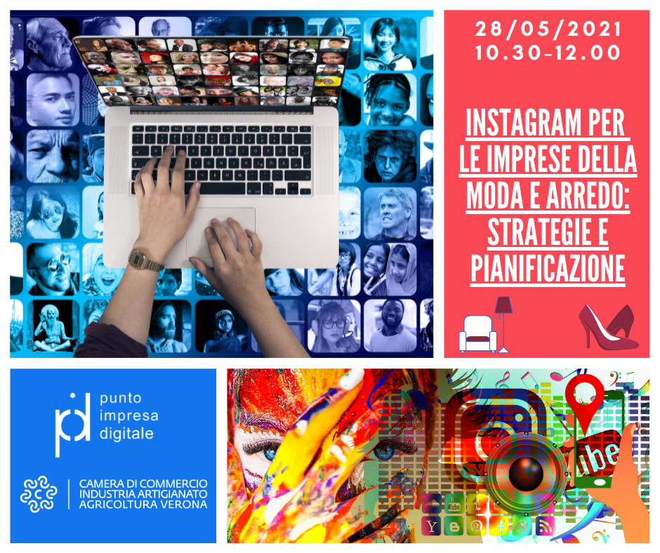 immagine webinar Instagram per moda e arredo 28 maggio 2021
